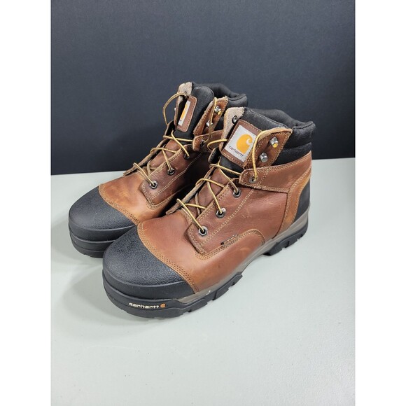 Carhartt Men’s Ground Force 6” Waterproof Composite Toe Work Boots Brown Sz 9.5 main image 9